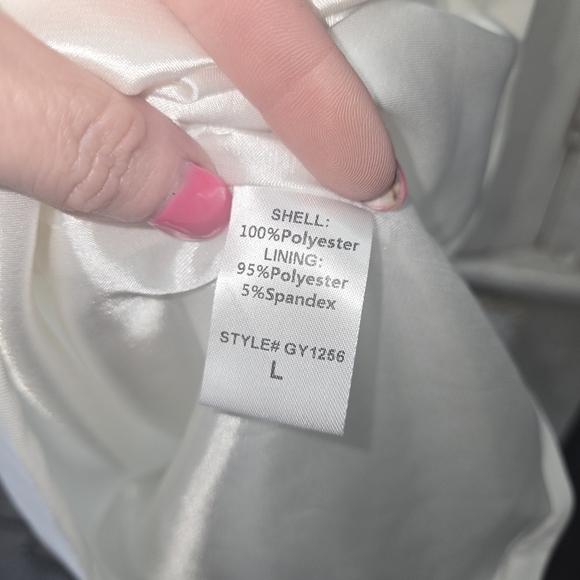 NWT DO+BE Large White Halter Dress Bridal Bachelorette White Party Classy Sleek - Picture 2 of 5